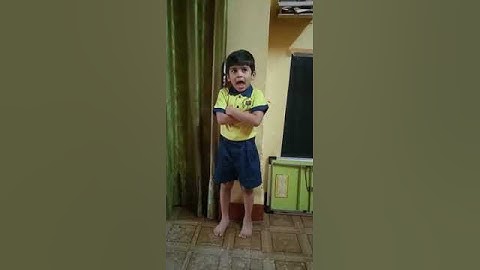 My self|Introduction about yourself|self Introduction given in English by Jr.kg student|