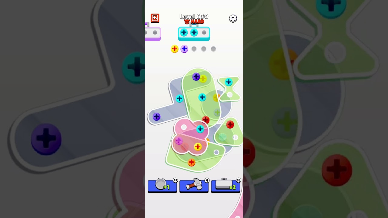 Screw Jam Level 630 Walkthrough Solution