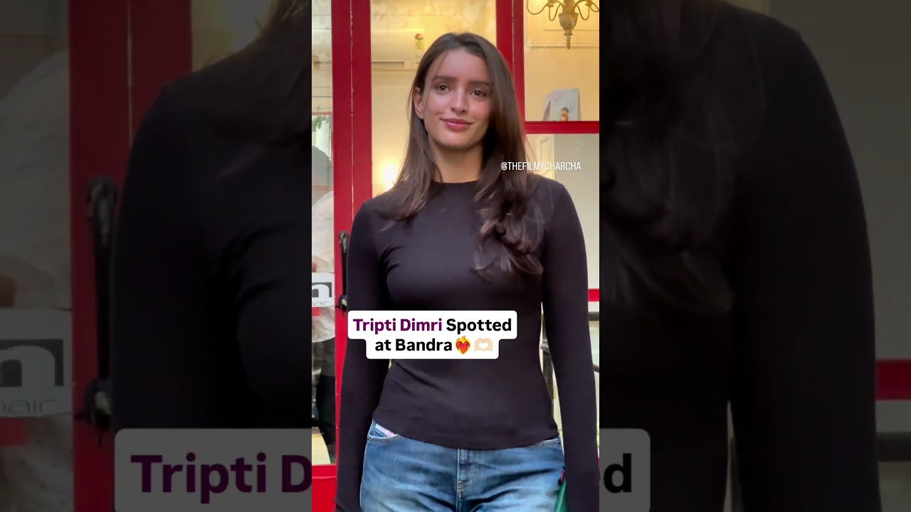 Tripti Dimri Spotted at Bandra❤️‍🔥🫶🏻