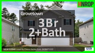 #AugustaListingAuthority Grovetown 3Br 2 Ba Home | Welcome to 540 Brantley Cove Circle in the hi...
