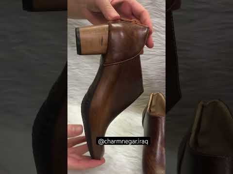 نسائي جلد طبيعي من الداخل والخارج ارتفاع الكعب ٣ سم     40 44 07707274499