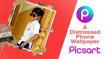 How To Create A Distressed Phone Wallpaper || #picsart #phonewallpaper