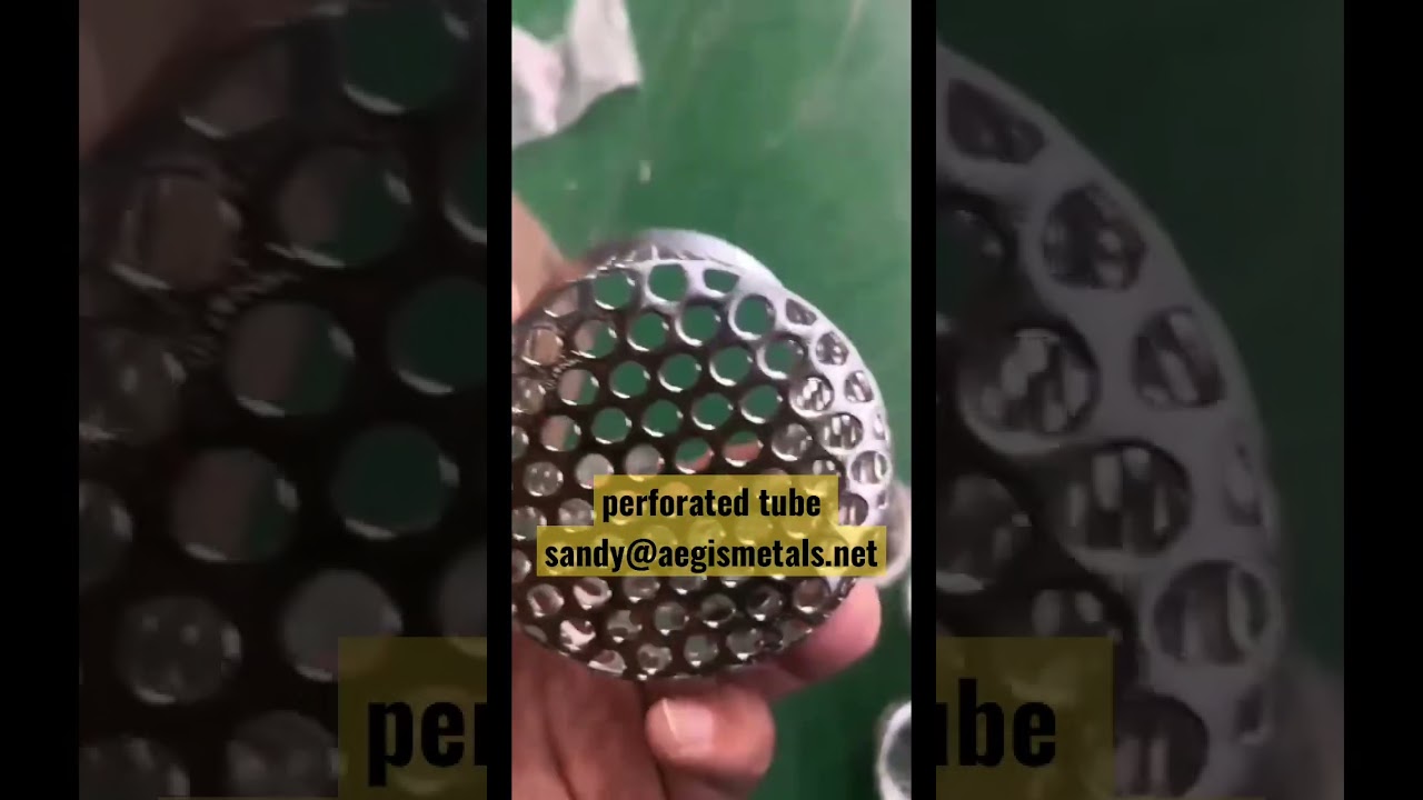 Perforated tube. Perforated filter. Perforated Filter strainer cartridges. 