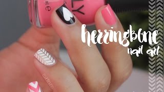 Herringbone Nail Art Tutorial