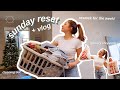 my sunday reset routine: grocery shopping, restocking, cleaning & more!