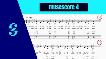 4.1 - ¿Cómo ordenar los versos y sistemas en la partitura? | MuseScore 4