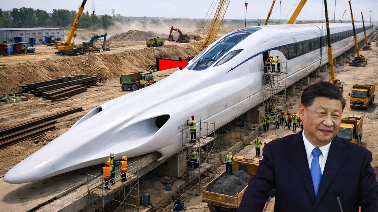 Китай объявил о создании поезда, развивающего скорость 1000 км/ч, превышающую скорость самолета —...