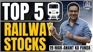 Crash in railway stocks? Top 5 railway stocks in India | Bank Nifty falling 8th day |19/3/2024 |