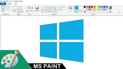 How to draw the Windows 10 logo using MS Paint | Drawing Tutorial