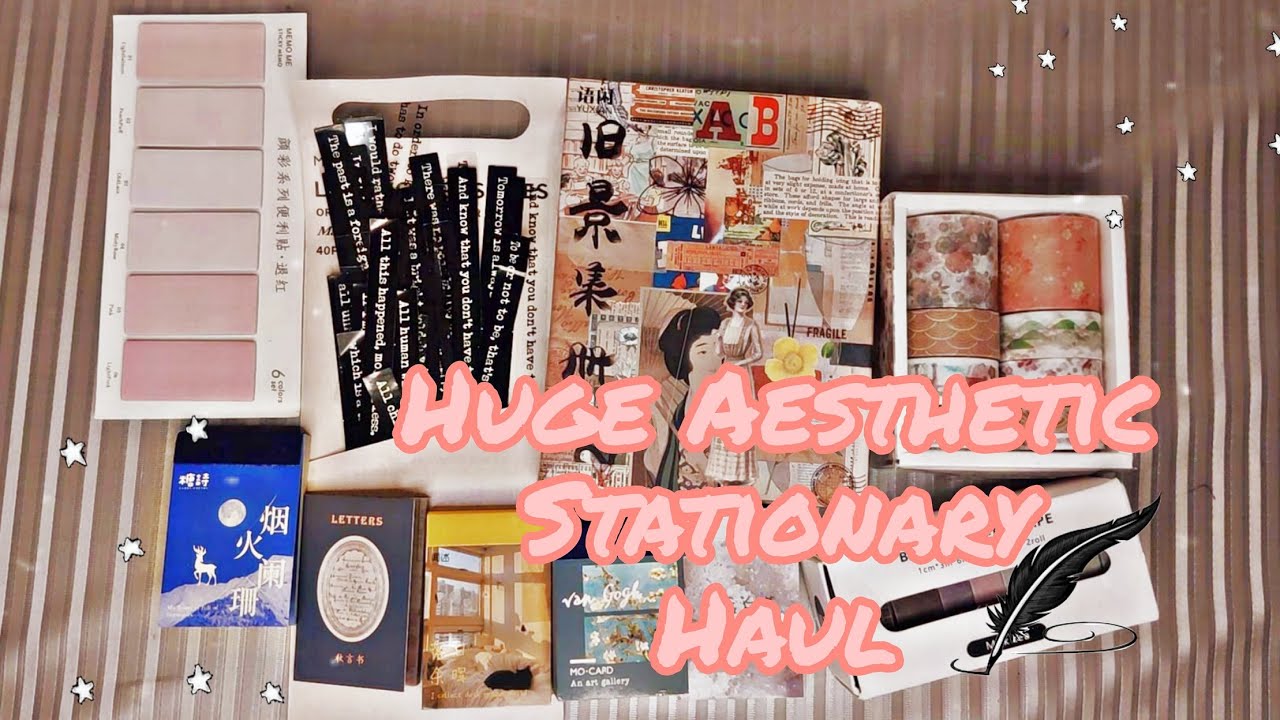 HUGE STATIONARY HAUL Aesthetic Stationary In INDIA JOURNALSAY