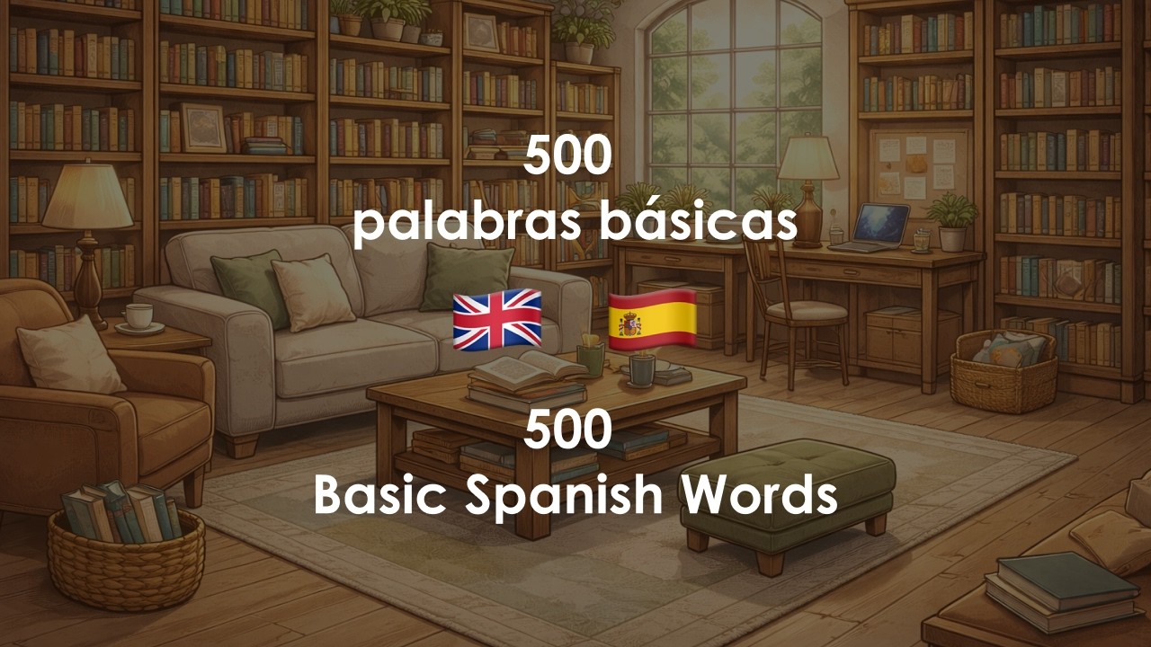 500 Basic Spanish Words 🇪🇸 | Essential Vocabulary for Beginners (A1–A2)