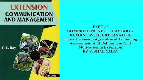 #Comprehensive G L Ray Book Reading With Explanation#Part 6#Extension by Vishal#JRF#SRF#NET#BHU#