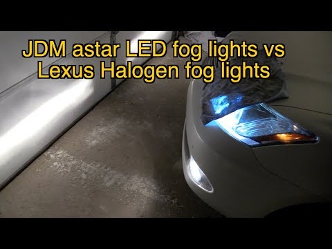 Lexus fog lights vs JDM astar LED fog lights and LED installation