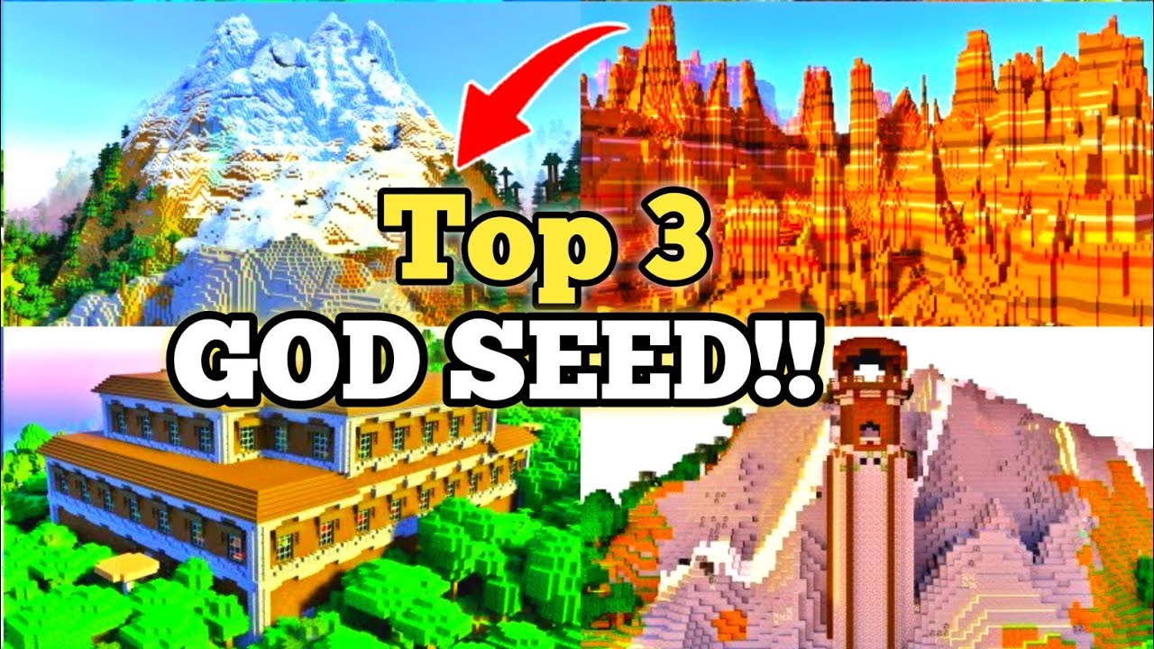🔥Top 3 God "SEED" Of Minecraft 1.20 Bedrock & Pocket Edition | Seed ...