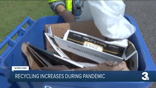 Recycling increases during pandemic