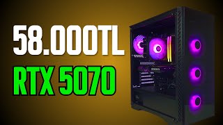 58.000Tl Fiyat Performans Rtx 5070 Hazır Sistem Oem Paket İncelemesi