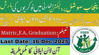 Punjab Social Economic Authority Jobs 2025 | IT & Software Vacancies | Apply Online screenshot 1