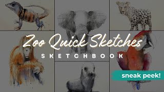 Quick Sketches of Animals in the style of Urban Sketching