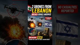 Two Drones From Lebanon Breach Israeli Airspace | Raising Regional Security Concerns #viral #israel