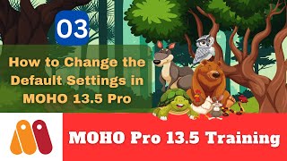 Change Default Project Settings in MOHO 13.5 Pro | MOHO Training | 2D Animation Mastery