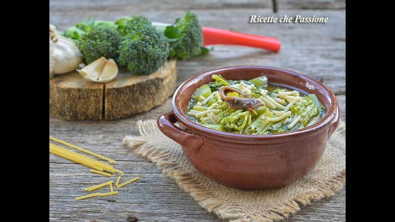 Minestra di pasta e broccoli Piatto sano e genuino Ricette che Passione YouTube