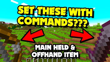 How to Set PLAYER WEAPONS?! Set Held & Offhand Item With Commands in Minecraft 1.21.4+ Java?! [Easy]