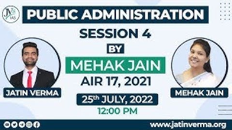 UPSC Public Administration Optional Topper Mehak Jain AIR-17