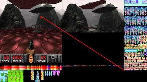 PlayStation Doom rendering process