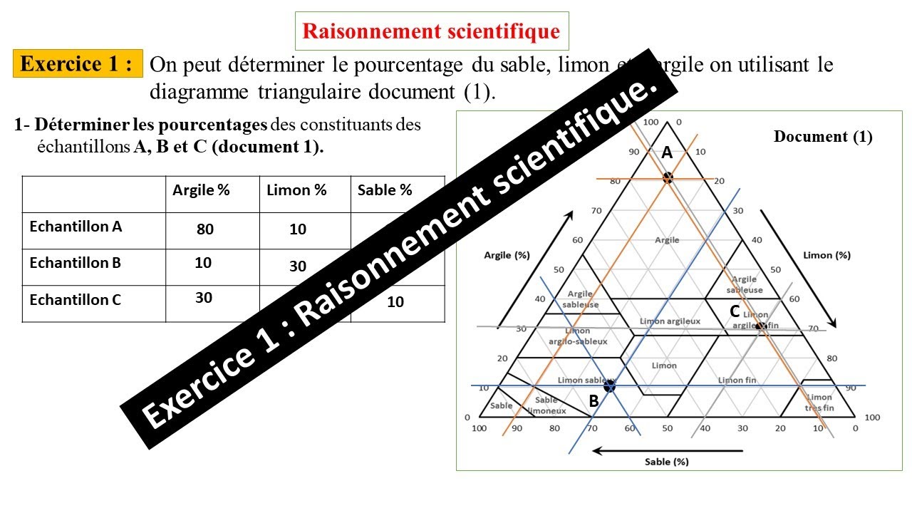 Exercice 1 : Les facteurs édaphiques.