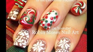 nail christmas nails diy xmas tutorials candy sweaters sweater marble