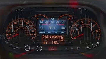 Instrument Cluster Display-Digital dashboard on the car instrument panel of 2017 Ram ProMaster City