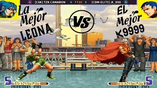 KOF 2002- LA Mejor Leona MÉXICO vs MÉXICO El Mejor K9999👉¡CUIDADO COMBO 100% K9999 Y LEONA OROCHI😲!