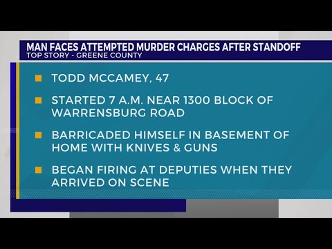 Sheriff: Man charged with multiple counts of attempted murder after Greene Co. standoff