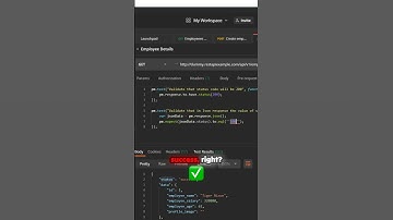 JSON Response & Assert Values in Postman