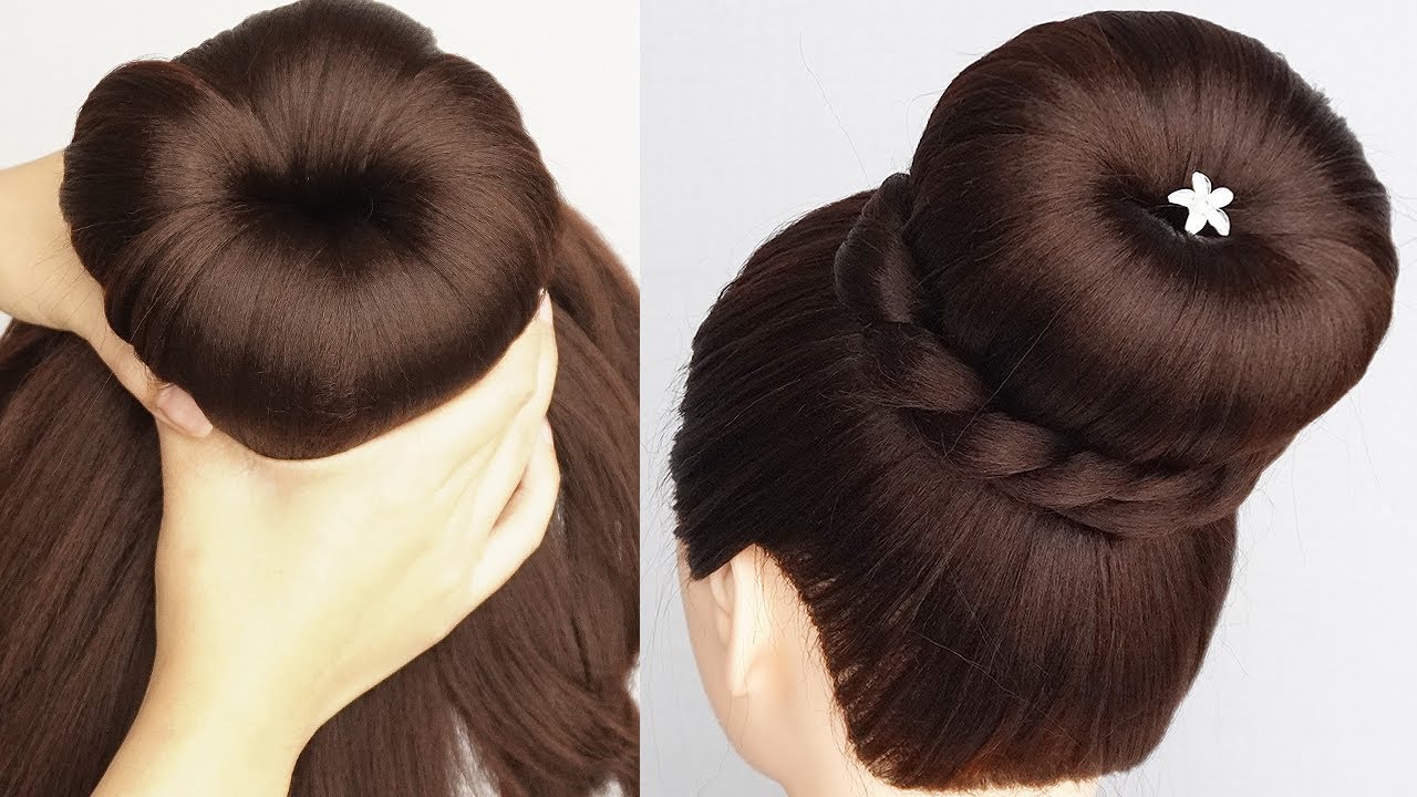 New High Bun Hairstyle For WEDDING & PARTY Simple And Easy Hairstyle