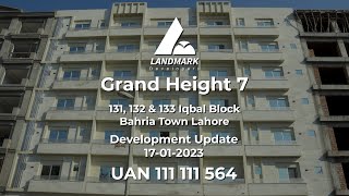 Grand Height 7 Development Update 18-01-23 Project By Landmark Developers Bahria Town Lahore