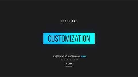 UI Customization & Hotkey Customization in Maya