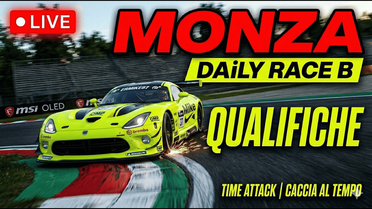 🔴Live | GT7 | MONZA DAILY B Gr.3: QUALIFICHE | TIMEATTACKCACCIA AL TEMPO! ( | Thrustmaster T598 DD)