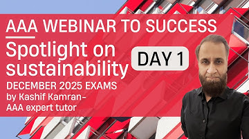 Sustainability spotlight- AAA Dec 25 webinar to success Day 1