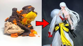 Inuyasha Sesshōmaru: Clay Anime Figure Tutorial | 犬夜叉：殺生丸 | Pocket of Craft