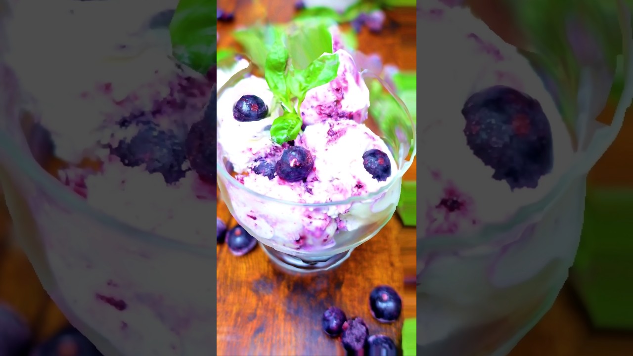 Blueberry Basil Ice cream recipe 
