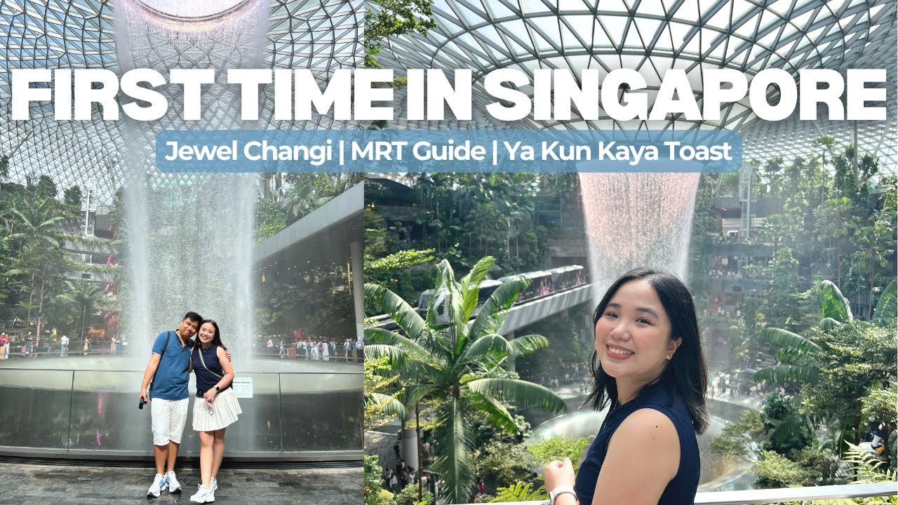 First Time in Singapore 🇸🇬 Exploring Jewel Changi, Rain Vortex, MRT Guide & Trying Ya Kun Kaya Toast