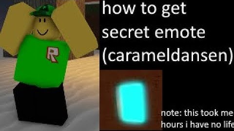How to get Secret emote in item asylum (Caramelldansen emote)