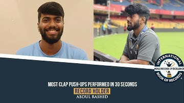 MOST CLAP PUSH UPS PERFORMED IN 30 SECONDS