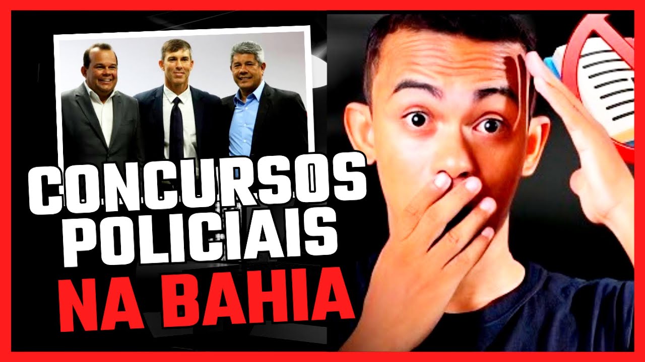CONCURSOS POLICIAIS NA BAHIA: informações do secretário de segurança pública