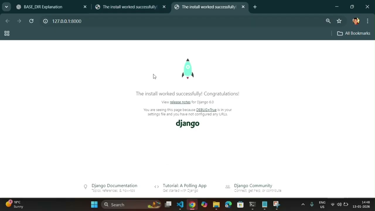 Install Django & Create Your First Project  | Django Setup & Configuration | Part 1
