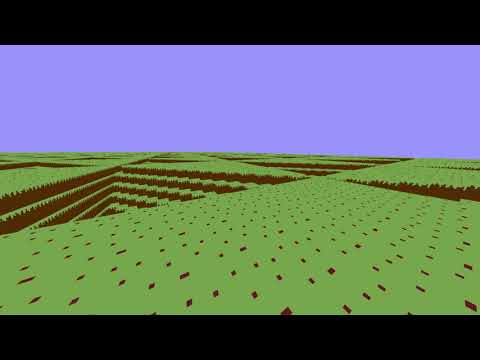 minecraftclone with c++/opengl/cuda rendering with multiple chunks