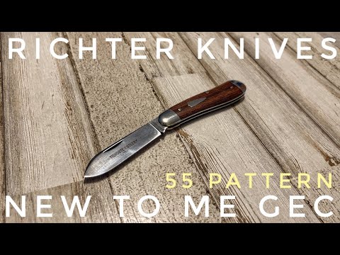 Richter Knives Episode 101 (NEW TO ME GEC!) Tidioute Cutlery 55 Pattern