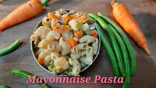 Easy macaroni pasta recipe with mayonnaise|Quick Pasta recipe less ingredients| CC 214