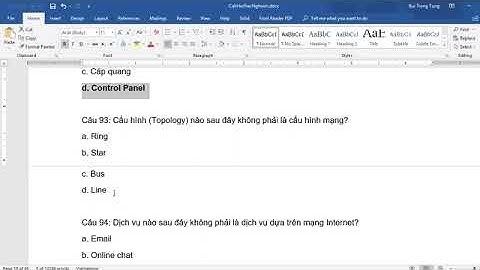 Chữa câu hỏi trắc nghiệm tin học đại cương cuối kì | buổi 4 | HUST